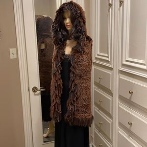 Chaavm Fur vest with hood